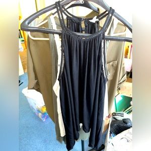 Women’s Purple Rain Black Dress- size medium - **NEVER WORN**